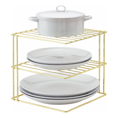 Corner Storage Rack - Brass